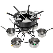 Fondue Pot Set 6 Stainless