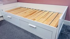 IKEA BRIMNES Day-bed frame with 2 drawers, white, 80x200CM
