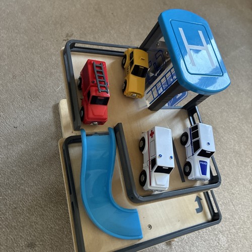 Wooden car park - garage, with