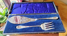 Boxed Fish Servers EPNS Slice/Fork-Deykin & Harrison-(age verified delivery}-191