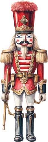 Colour christmas nutcracker - colour,