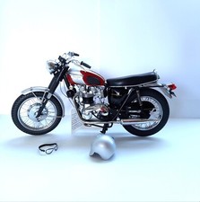 Franklin mint 1:10 1969 Triumph Bonneville Bike Classic model boxed rare 112