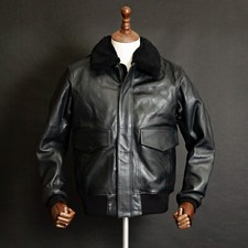 TRIUMPH HARLOW LEATHER FLYING JACKET Talon Zips Shearling Collar Tartan Lining