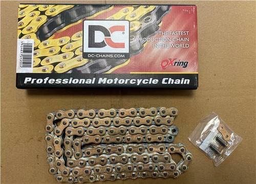 Motorcycle chain gold - dc,
