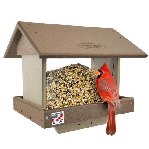 Poly large hopper bird feeder - bird,