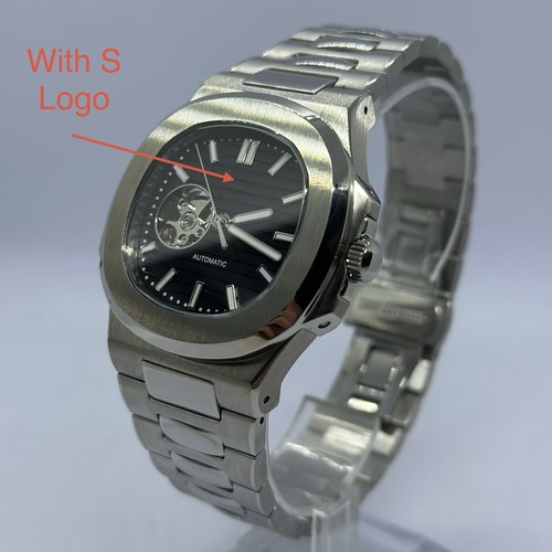 Black nautilus mod - black, seiko