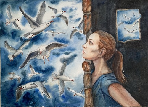 Original water colour - water,