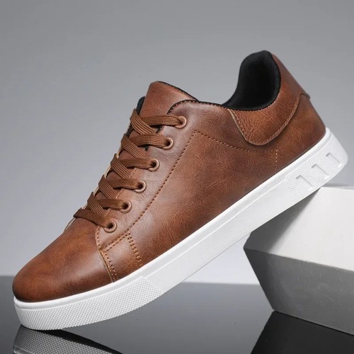 Mens faux leather low - mens,