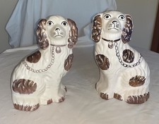 Pair Of Old China Dogs
