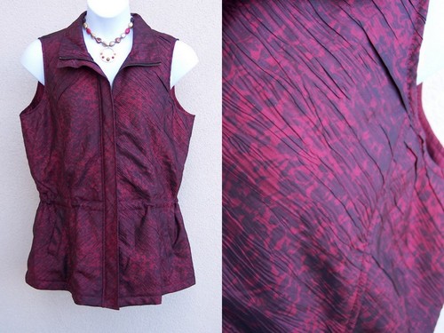 Coldwater creek wine red vest - coldwater,