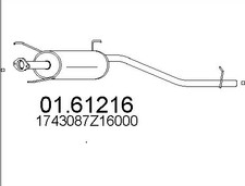 Replacement Exhaust  Rear Silencer hi-Jet  Piaggio Porter Box Van S85 1.3 16V