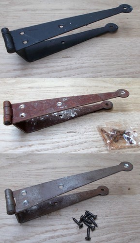 Steel cranked strap hinge - x,