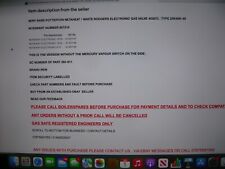 POTTERTON NETAHEAT  ELECTRONIC GAS VALVE 402872  TYPE 25K49H-49 907219 NEW BOXED