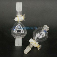60-125ml #14 #19 #24 Joint Ball Shaped Lab Separatory Funnel With Glass Stopcock
