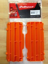 POLISPORT RADIATOR LOUVRES RAD GUARDS FITS  KTM EXC EXC-F 2008-2016  ORANGE 