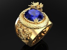 Men’s Serpent Dragon Ring