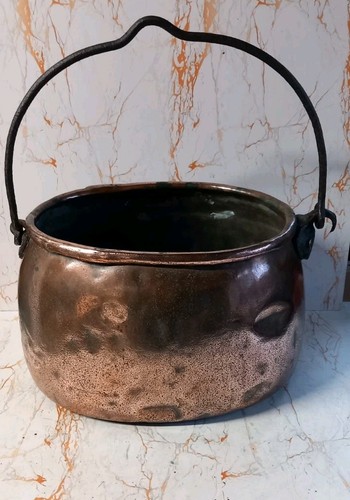 Large georgian copper cauldron - large,