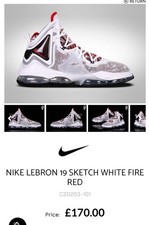 Nike LeBron 19 Men's Size 5