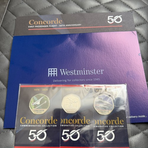 Concorde 50th anniversary 50p - 50th,