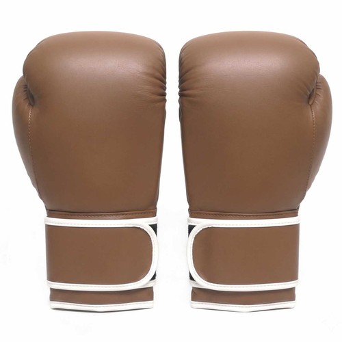 Brown leather boxing - boxing, gloves