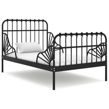 Bed Frame Extendable Black