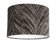 Black Gold Metallic Lampshade Fryetts Luxor Porter Stone Fabric Feather Art Deco