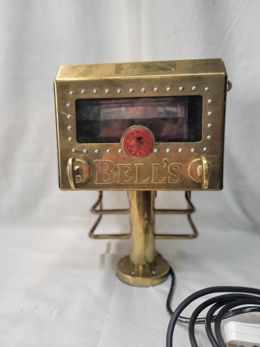 Large brass bells whisky safe - brass,