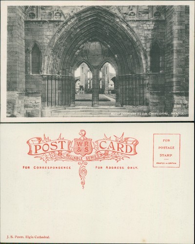 Elgin cathedral west doorway - cathedral,