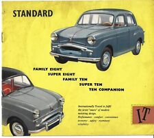 Standard Eight & Ten 1956-1957 UK Market Sales Brochure Family Super Companion
