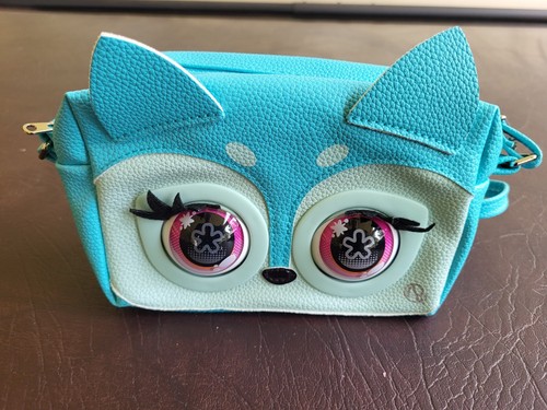 Purse pets blue fierce - pets, fox
