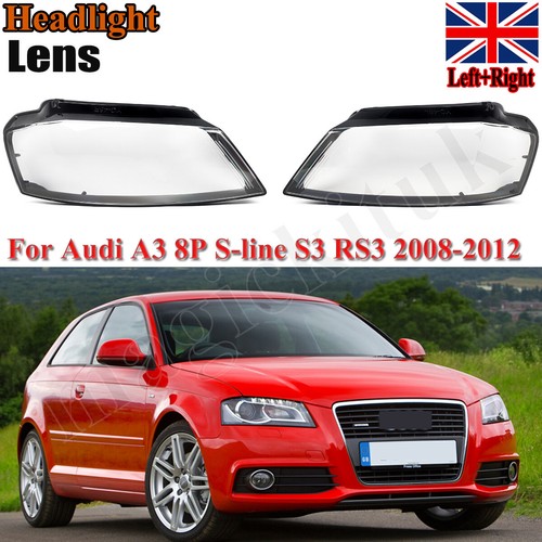 Pair front headlight - front, lens