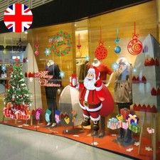 Large Merry Christmas Window Stickers Removable Wall Home Shop Decals Xmas Decor