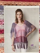 Ladies 4ply Poncho Cardigan