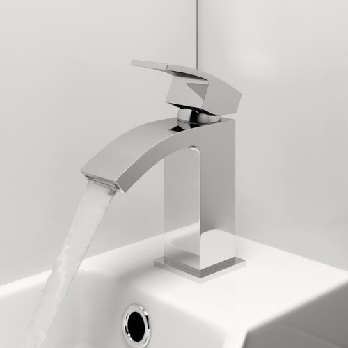 Modern bathroom monobloc basin - bathroom,