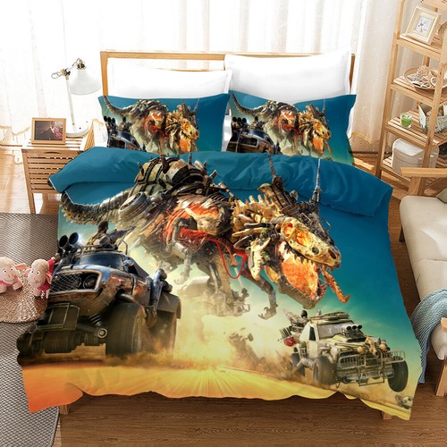 Dinosaur quilt duvet cover - 3d,