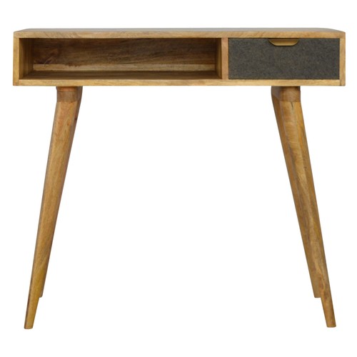 Scandi grey tweed desk - grey,