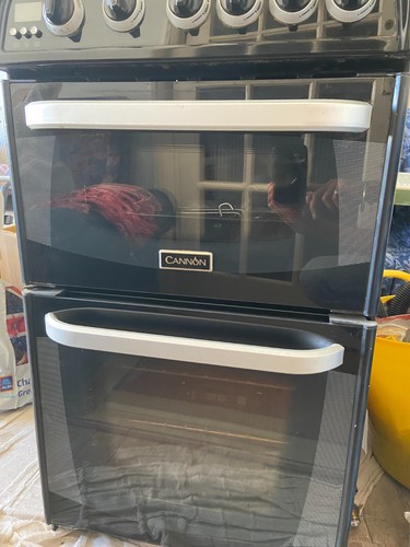 Cannon gas cooker - black, 50cm