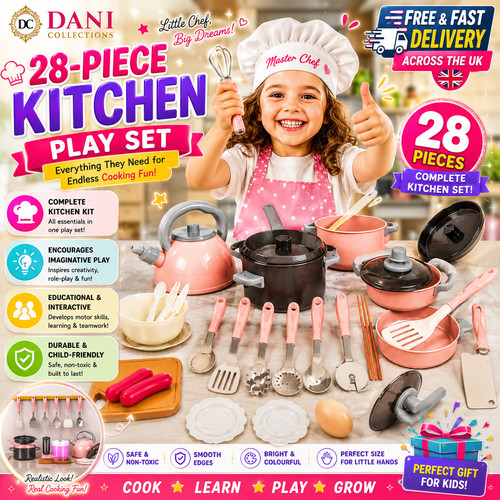 28pcs kids play kitchen toy - 28pcs,
