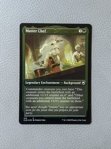 Mtg master chef foil - foil, etched
