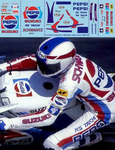 Decals for kevin schwantz - 1/12,