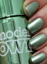 Models Own Nail Varnish Chrome Green NP241  rare ModelsOwn Paint Colour Shiny