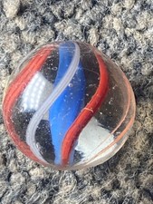 Antique German Marble blue solid core 16mm MINT