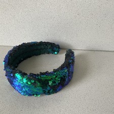 Elegant Shimmering Sequins Headband Hand Embroidered Embellished Fascinator Hat