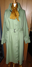 womans single texture cotton on rubber raincoat mackintosh XXL with belt 544