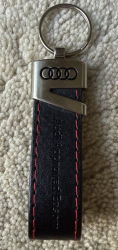 Audi leather car keyring - audi,
