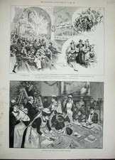 Original Old Antique Print