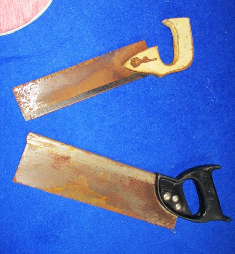 Two tenon antique tools - tenon, 12"