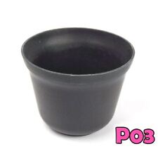 Black Fibreglass Planter - Tough Plant Pot Herbs Flowers