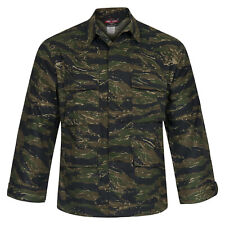 Army Jacket Original US BDU Combat Shirt Light Vintage Uniform Tiger Stripe Camo