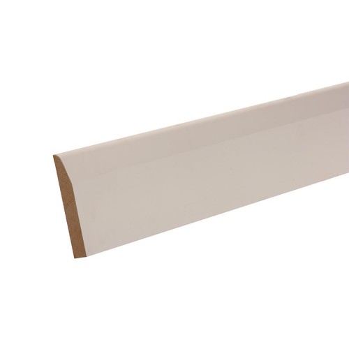 Primed mdf chamfered skirting - chamfered,